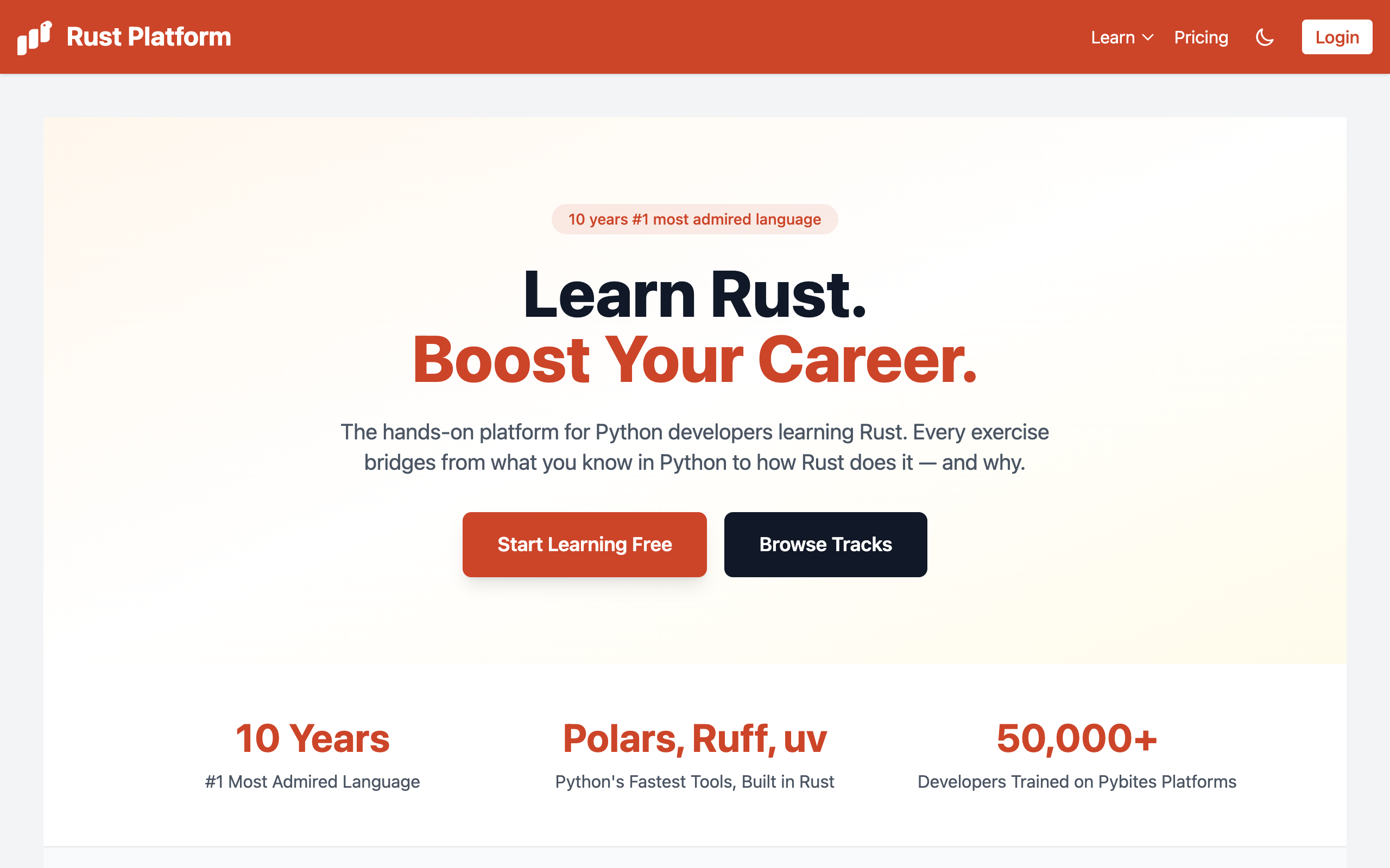 Pybites Rust Platform